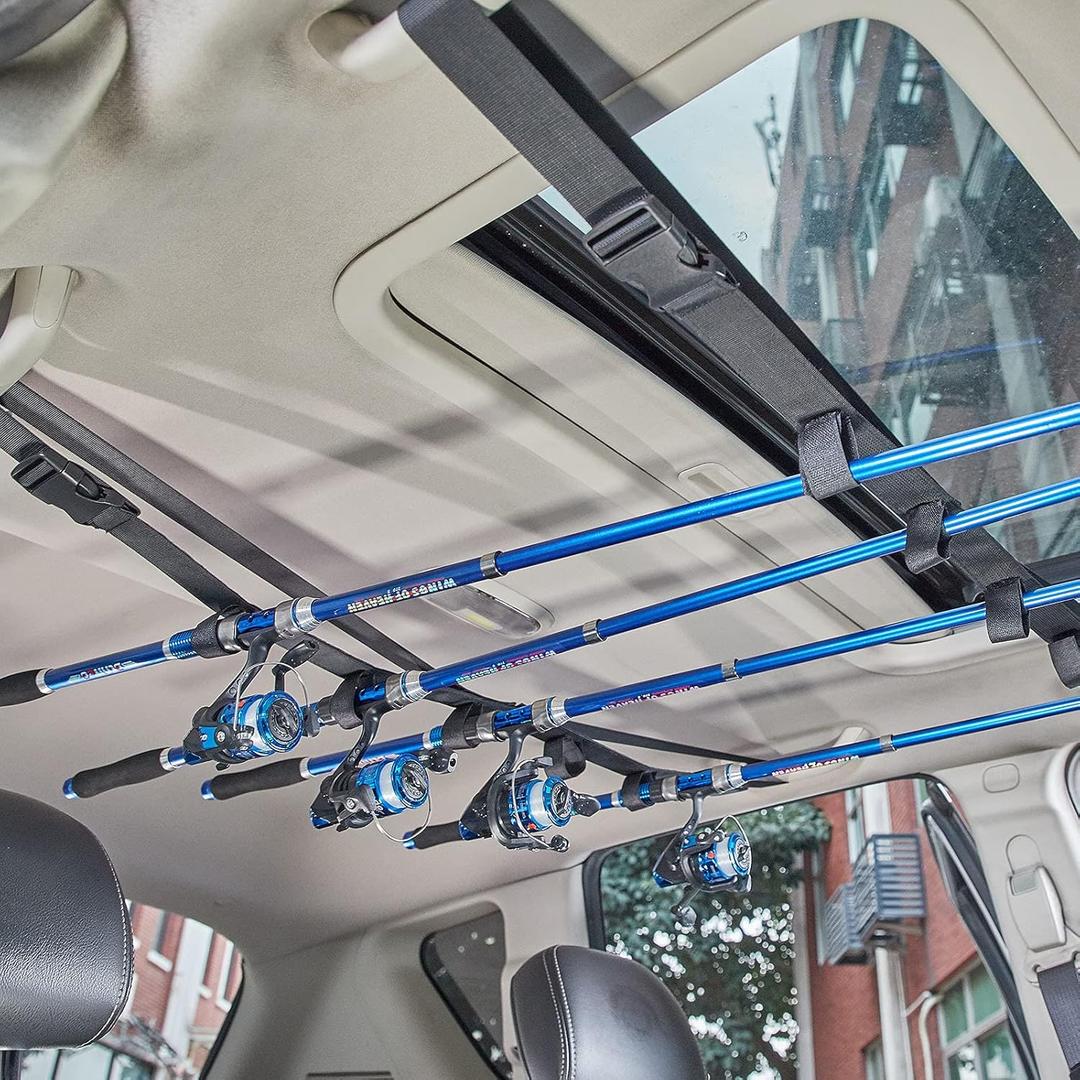 Fishing Rod Carrier, Pole Holder for Vehicle/Ship Rear Seats, Car, SUV, Wagons, Vans