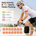 Smart Watch for Women Android/iPhone: Fitness Tracker Smart Watches Rose Gold IP68 Waterproof Bluetooth Calls Answer&Make 1.85" Smartwatch Activity Pedometer Heart Rate SpO2 Monitor 120+ Sports Model