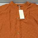 Dokotoo Womens Summer Tops Ruffle Crewneck Short Sleeve Button Down Shirts Boho Chiffon Blouses, Medium