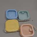 Kathfly 4 Pcs Vivid Colors Hair Tie Organizer Portable Hair Accessory Storage Containers Stackable Tie Bobby Pin Holder Home Cotton Swab Dispenser Accessories Jewelry Organizer Box