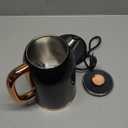 INFOOD Retro Electric Kettle, 1.8L/60.8oz Hot Water Kettle Electric with Thermometer, 1200W Fast Heating Stainless Steel Tea Kettle for Boiling Water, Cordless, LED Indicator, Auto Shut-Off, Black