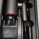 SHRATE Professional High Speed Ionic Hair Dryer | Ultra-Fast Drying | 500 Million Negative Ions | Low Noise | 160000 RPM | Compact Blow Dryer with Magnetic Diffuser for Faster Drying All Hair Types (Grey)