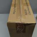 downluxe Indoor Chair Cushions for Dining Chairs, Tufted Overstuffed Textured Foam Kitchen Chair Pads with Ties and Non-Slip Backing, 15.5" x 15.5" x 4", Brown, 4 Pack