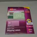 Avery Printable Shipping Labels with Sure Feed, 2" x 4", Matte Clear, 100 Blank Mailing Labels (15663) (2 in. X 4 in.)