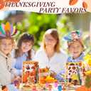 Epakh 192 Pcs Fall Thanksgiving Party Favors Classroom Gifts Friendsgiving Goodie Bags Carnival Day Prizes Pumpkin Turkey Pencils Notepads Stamps Bulk for Autumn Themed Stationery Rewards Set (Fall)