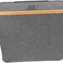 Gadpiparty Fabric Toilet Paper Holder Bathroom Laundry Storage Paper Bin Lid Modern Design