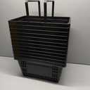 21L Shopping Basket Black Basket With Plastic Handles For Supermarket shop 12PCS