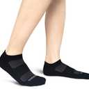 3 x BERING Women's Athletic Low Ankle Cushion Socks (6 Pairs) (9-11, Black)