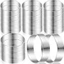 Mumufy 20 Pcs Perforated Tart Rings Round Stainless Steel Tart Rings for Baking Nonstick Metal Round Cake Ring for Pastry French Dessert Mousse Food Crisp Home Food Making Tool (2.4")