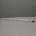 Kenney KN55250 Davenport Ball End Petite Caf Decorative Window Curtain Rod, 28-48" Adjustable Length, White Finish, 1/2" Diameter Steel Tube