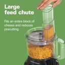 Hamilton Beach Food Processor & Vegetable Chopper for Slicing, Shredding, Mincing, and Puree, 8 Cup, Black
