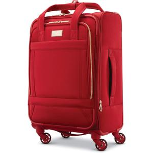 American Tourister Belle Voyage Softside Luggage with Spinner Wheels, Red, Carry-On 21-Inch