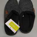 ULTRAIDEAS Men's Warm Fuzzy Moccasin Clog Slipper, Slip on Winter Comfy Indoor/Outdoor House Shoes (9-10, Dark Grey)