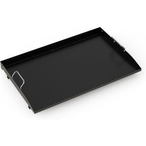 Stanbroil 28 Inch Flat Top Griddle Replacement Top for Blackstone 28" 2-Burner Gas Grill Cooking Station, Ceramic Coated Steel Griddle Top Replacement with Rear Grease System, Black