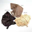 3 x Unicorns Poop Glitter Nude Flexible Stretch Mesh Sheer Gloves in Beige, Tan, Brown; Opera Length; Unisex; One Size Fits All (Beige)