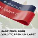 THERABAND Resistance Band Loop Set (12 Inch, Set of 4  All Levels)