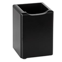 Rolodex Pencil Cup, Wood Tones Pencil Cup 3-1/ 2"w x 3-1/ 2"d x 4-1/ 2"h, 1 Unit, Black (ROL62524)