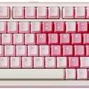 YUNZII B75 PRO Wireless Mechanical Keyboard,75% Layout with Knob,Hot Swap Gasket Custom Structure,Creamy Pre-lubed Switches,RGB Backlit,Bluetooth/Type-C/2.4G for Win/Mac(Cocoa Cream V2 Switch,Pink)