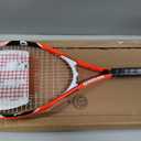 Wilson Federer Adult Recreational Tennis Racket - Grip Size 3 - 4 3/8", Red/White/Black