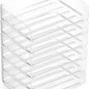 Staples TRU RED Side Load Stackable Plastic Letter Tray, Clear, 6/Pack (TR61976)