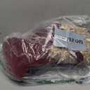 OurWarm 72inch Vintage Christmas Tree Skirt Large Velvet Tree Skirt with Gold Glitter Trim, Rustic Xmas Tree Skirts for Christmas Party Favors, Retro Luxury Christmas Tree Decorations (Burgundy)