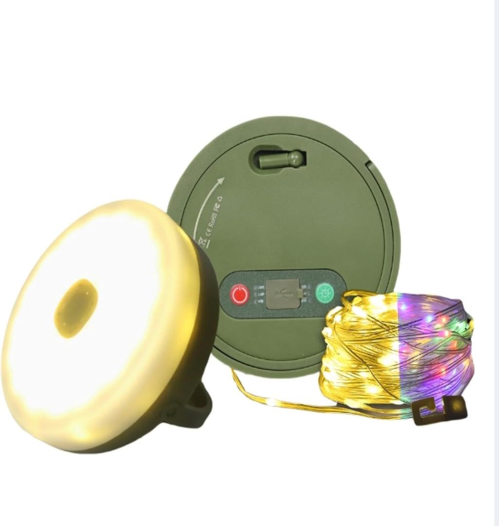 Led Outdoor Camping Light Rechargeable Ultra Thin Type-c Portable Camping Outdoor Tent Light Shrink Light