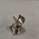 Shower Head Holder All Metal Handheld Shower Wand Bracket Adhesive Shower Wall Mount Holder Brass Shower Spray Holder Brushed Nickel, Drill Free Glue Installation