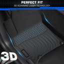 Floor Mats & Cargo Liner Set for 2020-2025 2026 Hyundai Sonata (Only for Hybrid) All Weather Automotive TPE Liners Set Waterproof Accessories, Floor Liner Combo Set,Front and Rear Rows, Trunk Liner