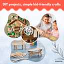 3 x Perfect Stix -4.5" Wooden Craft Sticks in Shrink Sealed Packs of 10ct-50 Packs of 10ct=500 Sticks Per Case