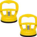 ZIMISI 2PCS Car Dent Puller, Suction Cup Dent Puller Kit with Handle Lifter, Car Dent Remover Tool, Vehicle Body Repair Tool for Glass and Tiles Lifting, and Objects Moving (Yellow)