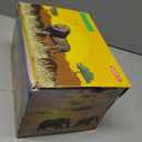 Safari Animals Figures with Activity Play Mat & Storage Box, Realistic Plastic Jumbo Playset, Jungle Wild Zoo Animals Toys for Kids Toddler 3-5, 22Pcs Birthday Gifts Christmas Stocking Stuffers