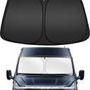 ARISMOTOR Windshield Sun Shade for Ford Transit 150 250 350 350HD 2015-2025 2026, Custom Fit Foldable Front Window Sunshade Sun Visor Protector, Block UV Rays Keep Your Car Cooler