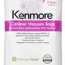 Kenmore 53292 Type Q HEPA Replacement Dust Bags for Canister Vacuum 81214, 81414, 81714, 21814, BC2005, BC3005, 81615, BC7005, 6 Count (Pack of 1)
