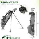 uniHimal Par 3 Golf Bag Small Lightweight with Dual Shoulder Straps Pitch n Putt Golf Bag Easy to Carry and Durable for Men/Women 31.5 inches Tall