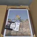VCK 12x18 Picture Frame 5 Pack - Brown, High-End Wood Poster Frames with Tempered Glass, Display 11x17 Photo with Mat or 12x18 without Mat, Art Gallery-Quality, Wall Hanging, Brown