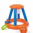 INFLATABLE 2IN1 GAME BASKETBALL & RING TOSS INFLATES TO 21.65 X 19.69 INCH  pack of 2