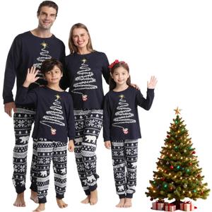 OLIHIG Matching Christmas Pjs For Family Christmas Family Set Family Christmas Matching Sets Family Sleepwear Pajamas (Women Large, A01)