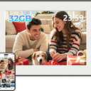 CECGAN 32GB WiFi Digital Picture Frame, 10.1 Inch Frameo Photo Frame,1280x800 HD IPS Touch Screen, AutoRotate, Share Photos/Videos Instantly via Frameo App from Anywhere, Wall Mountable.