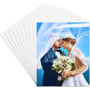 10 Pcs 8''x10'' Aluminum Sublimation Metal Photo Blanks, Metal Sublimation Blank Sign 0.45mm Thick Photo Sign Blank