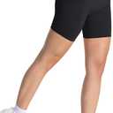 TAYOEA Workout Shorts Women Scrunch Butt Booty Lifting Seamless Biker Shorts for Gym Athletic Yoga (Black, XL)