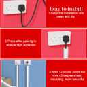 Cable Hider, 39-Inch Cable Cord Hider, Self-Adhesive Cord Hiders for Mounted TV, Flexible Silicone Wire Concealer for Baby Proofing