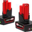 ANTRobut 2 Pack 6.5Ah 12V Battery Replacement 48-11-2420 48-11-2425 48-11-2450 48-11-2411 48-11-2412, with Power Indicator