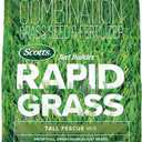 Scotts Turf Builder Rapid Grass Tall Fescue Mix - Combination Grass Seed and Fertilizer for Lawns, Lawn Seed That Grows in Just Weeks, 16 lbs.
