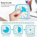 Yunbaoit Visual Timer with Night Light, 60-Minute Countdown Timer for Kids and Adults, Silent Classroom Timer, Time Management Tool for Home, School, or Work (Light Blue)
