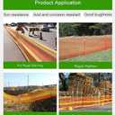 Orange Safety Fence 3.3' x 164' Construction Barrier Netting - High Visibility Orange Yellow Mesh Fence Roll, Heavy Duty HDPE Safety Fencing for Construction, Snow Fence, Temporary Barrier