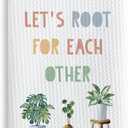 TNUW Boho Inspirational Kitchen Towels 16x24 Inch, Let's Root for Each Other Decorative Hand Towels for Bathroom Decor, Motivational Positive Gifts Dish Tea Towels for Kitchen