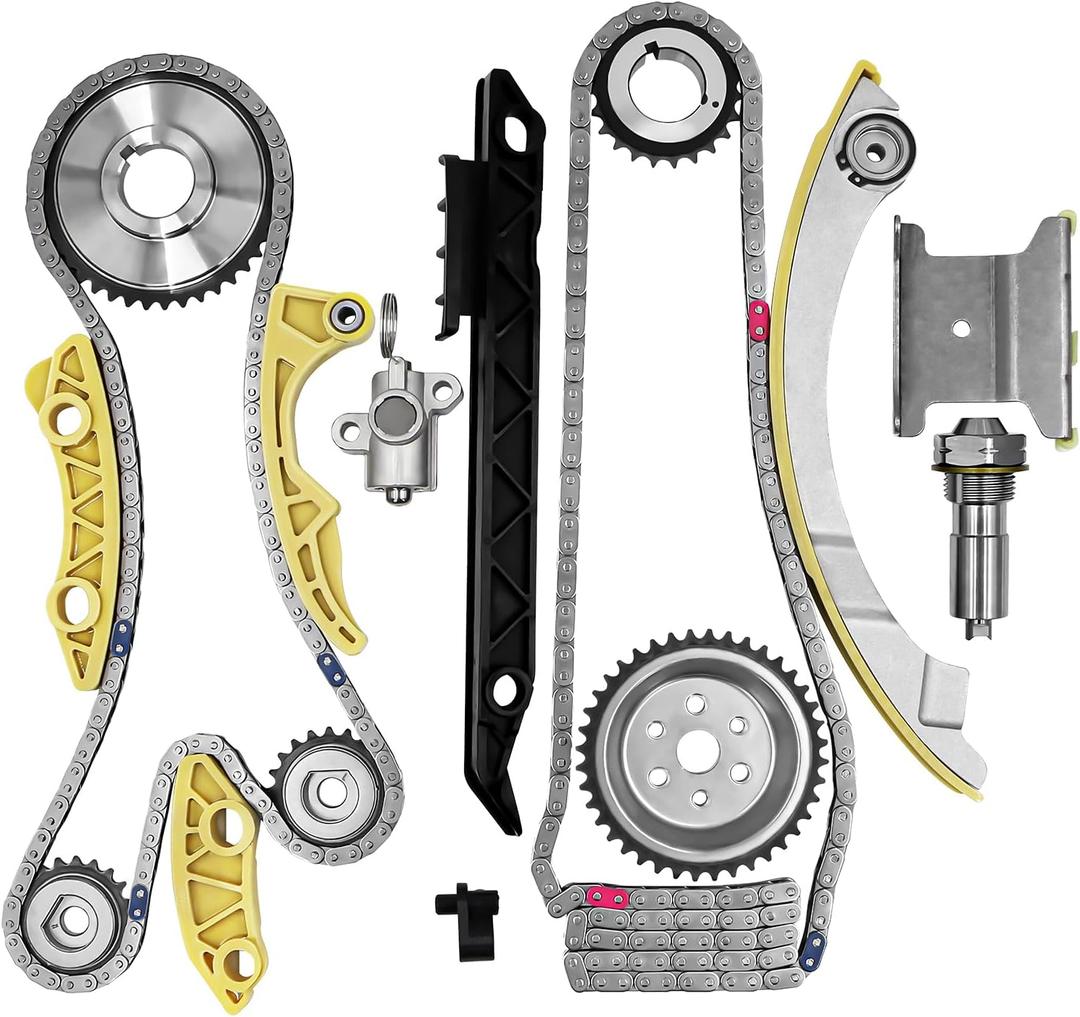 2.4 Ecotec Timing Chain Kit 12680750 for 2010-2015 Chevy Equinox GMC Terrain Buick Verano Pontiac Saab Saturn 2.0 2.2 2.4L Replace # 9-4201S 9-4201SX
