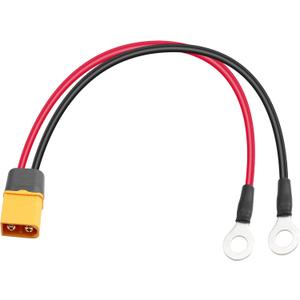 PNGKNYOCN XT60 to O Ring Terminal Cable,14AWG XT60 Male to O Ring Terminals Extension Power Cable for Solar Panel Kit and Battery Charge(0.3M/1FT)