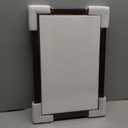 Creative Picture Frames 13x17 Mahogany Gold Rim Diploma Frame with Black Mat Glass and Installed Wall Hangers | Frame Holds 16x20 Media without Mat