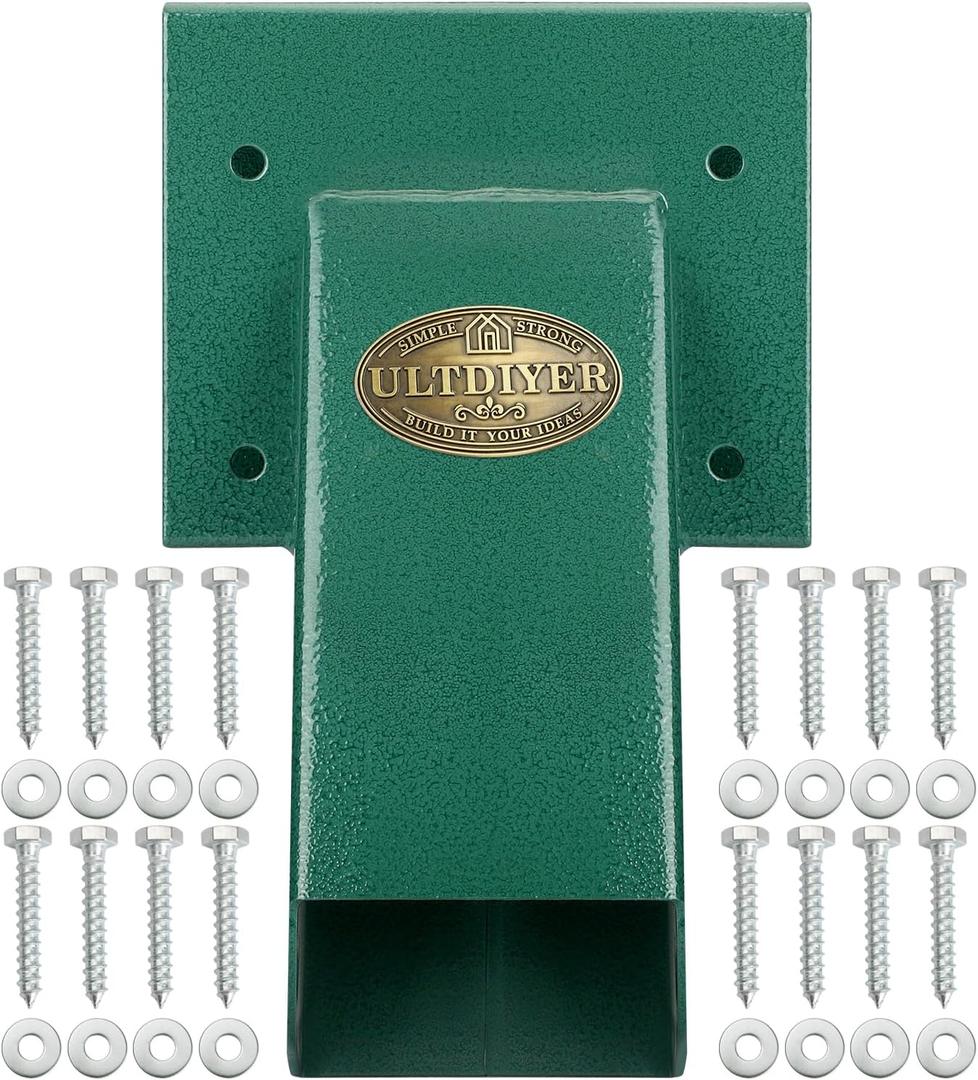 90 A-Frame Center Swing Bracket - Heavy Duty Steel Middle Support with Hardware for DIY Playset